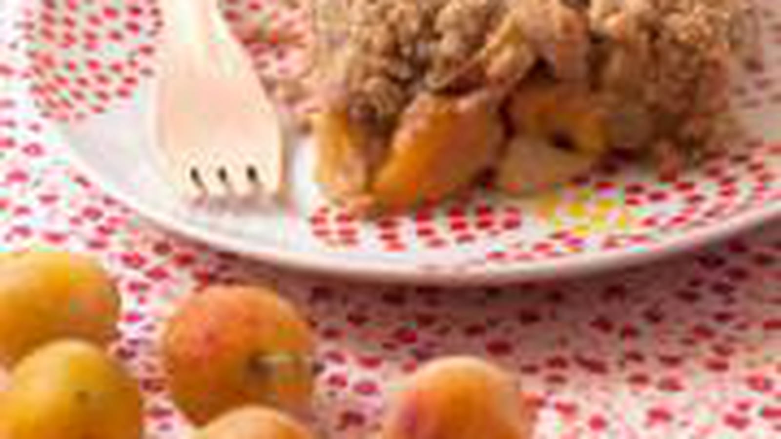 Crumble pommes mirabelles au sorgho