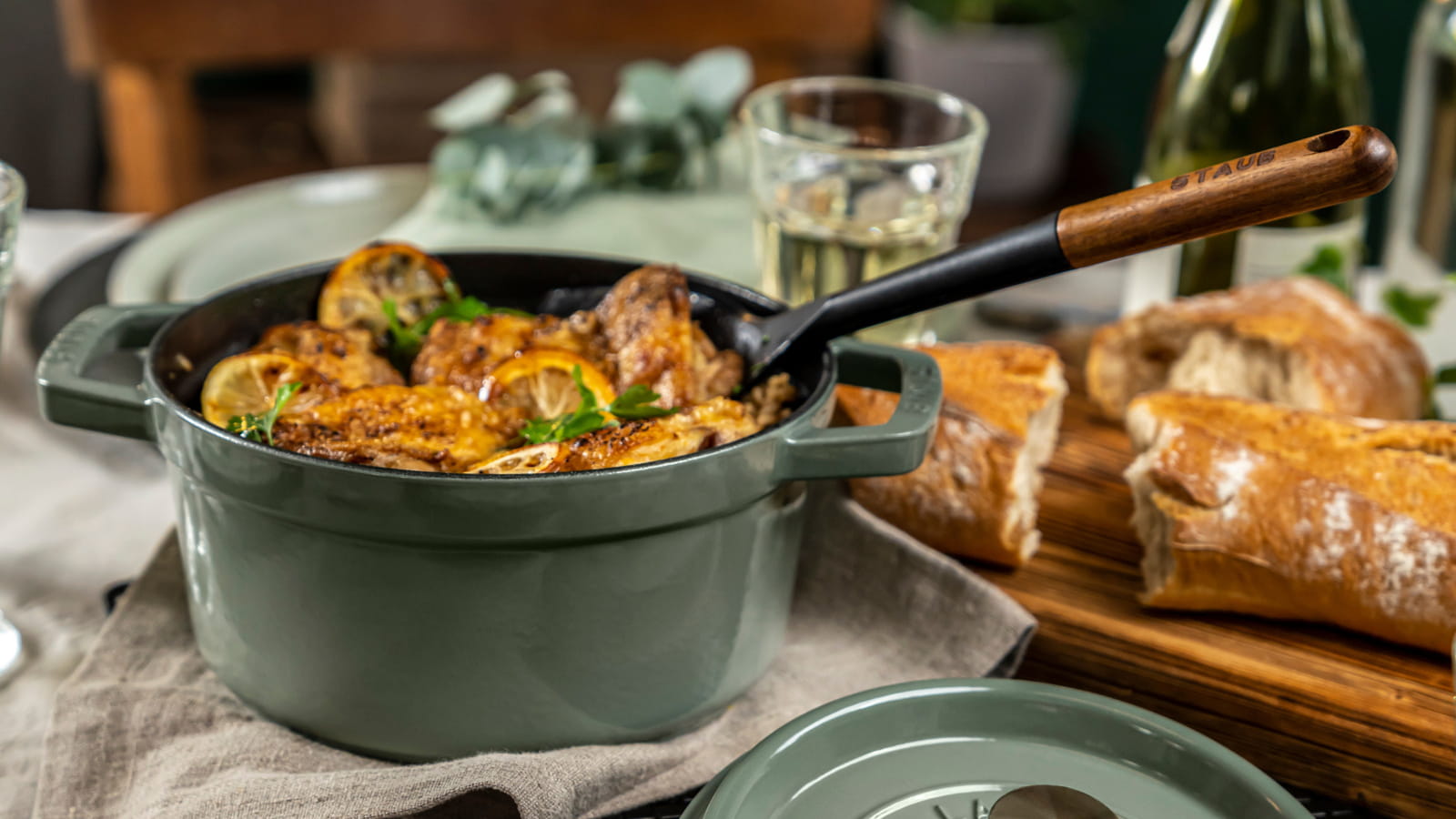 Cocotte STAUB couleur Eucalyptus