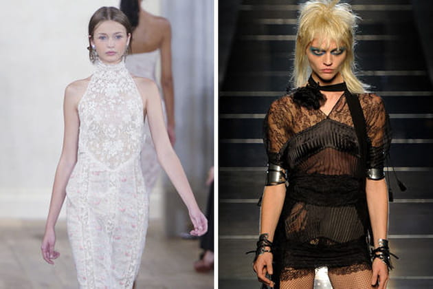 Dentelle et transparence