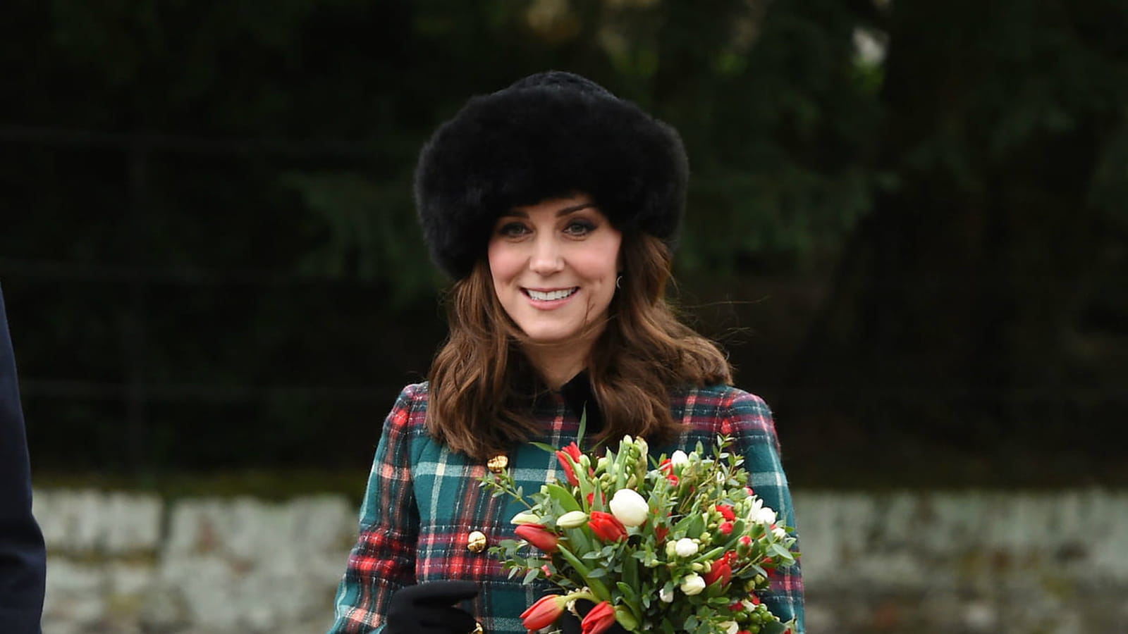 Manteau tartan de Kate 
