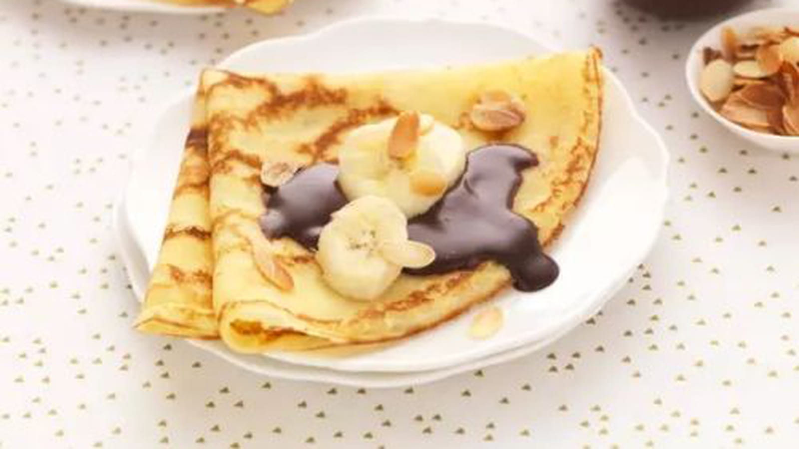 Crêpes sans gluten et sauce chocolat