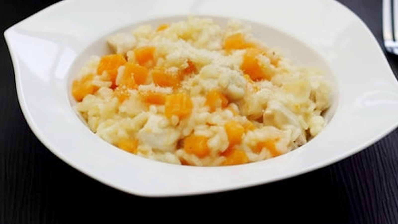 Risotto d'automne à la dinde, Butternut et parmesan