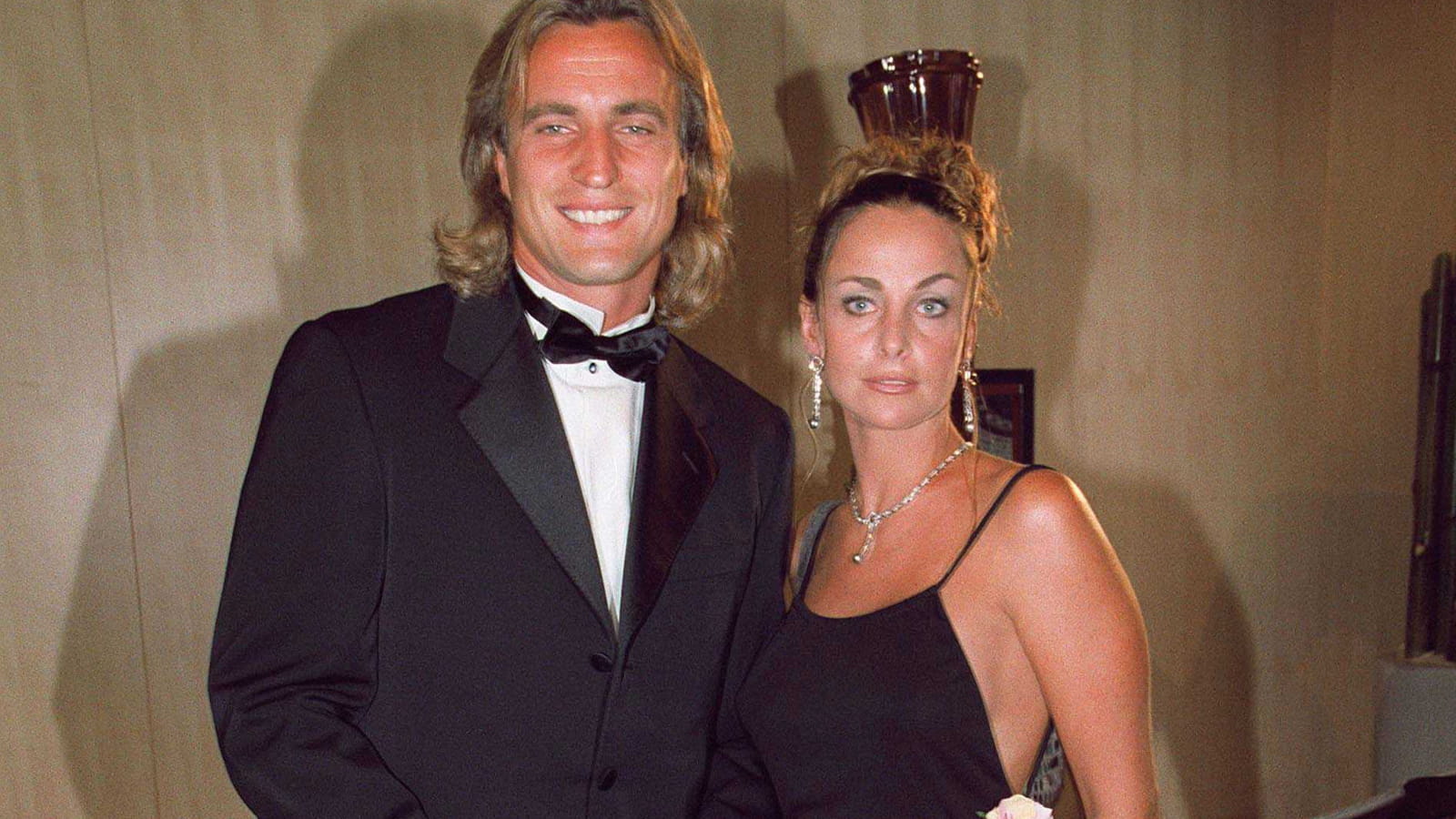 Coraline et David Ginola en 2001