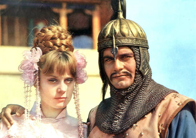 Au côté d'Omar Sharif dans "Genghis Khan"