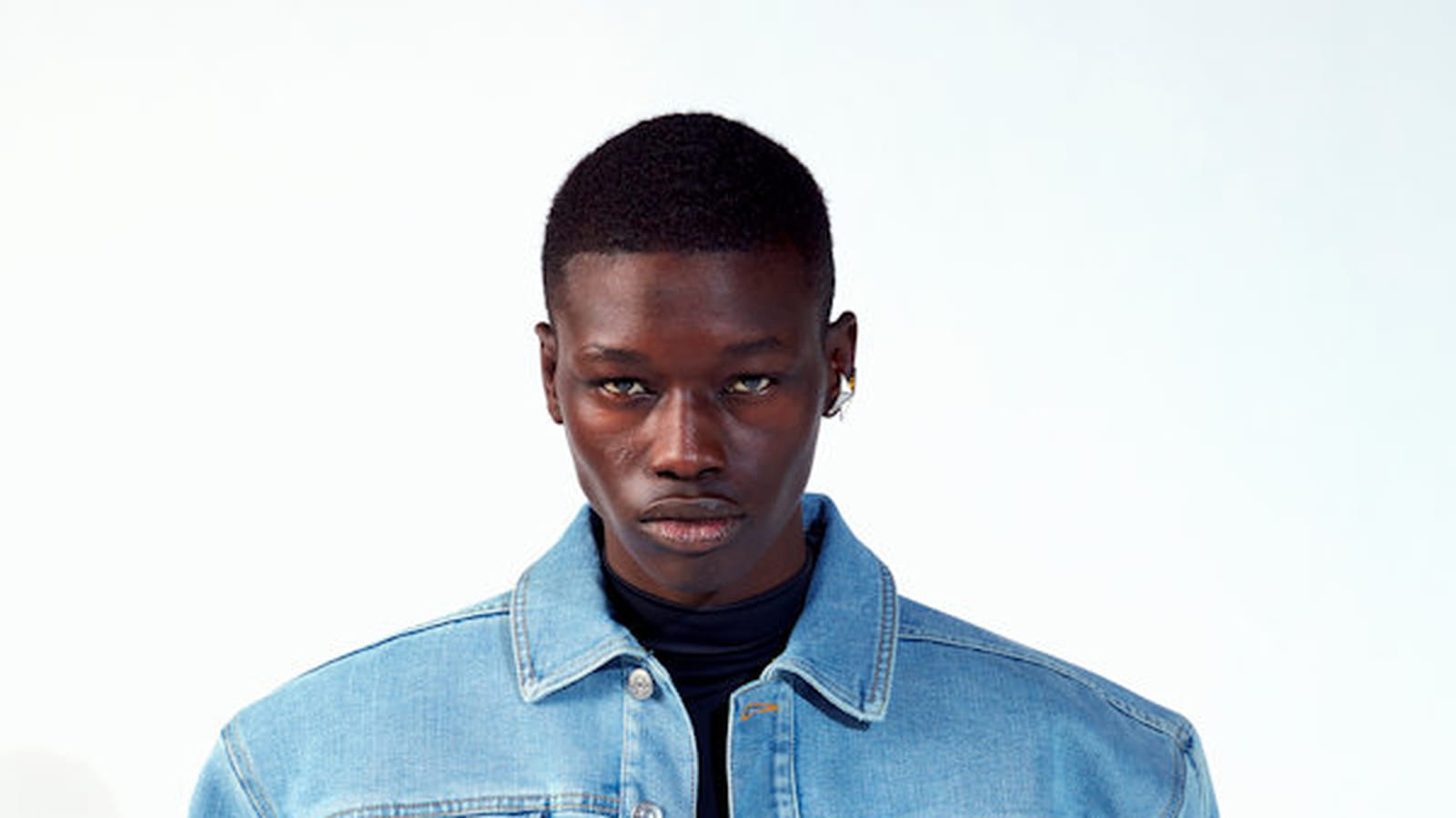 Veste et jean bicolores Mugler H&M