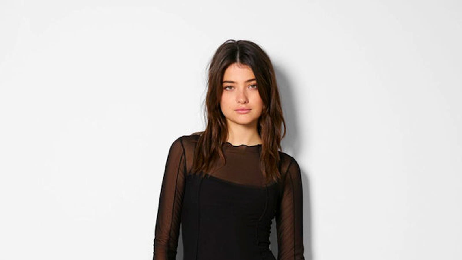 Robe noire Bershka