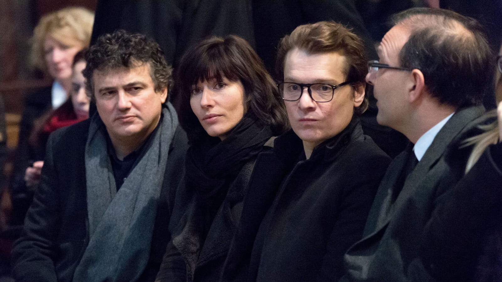 Patrick Pelloux, Bénabar et sa femme Stéphanie Nicolini 