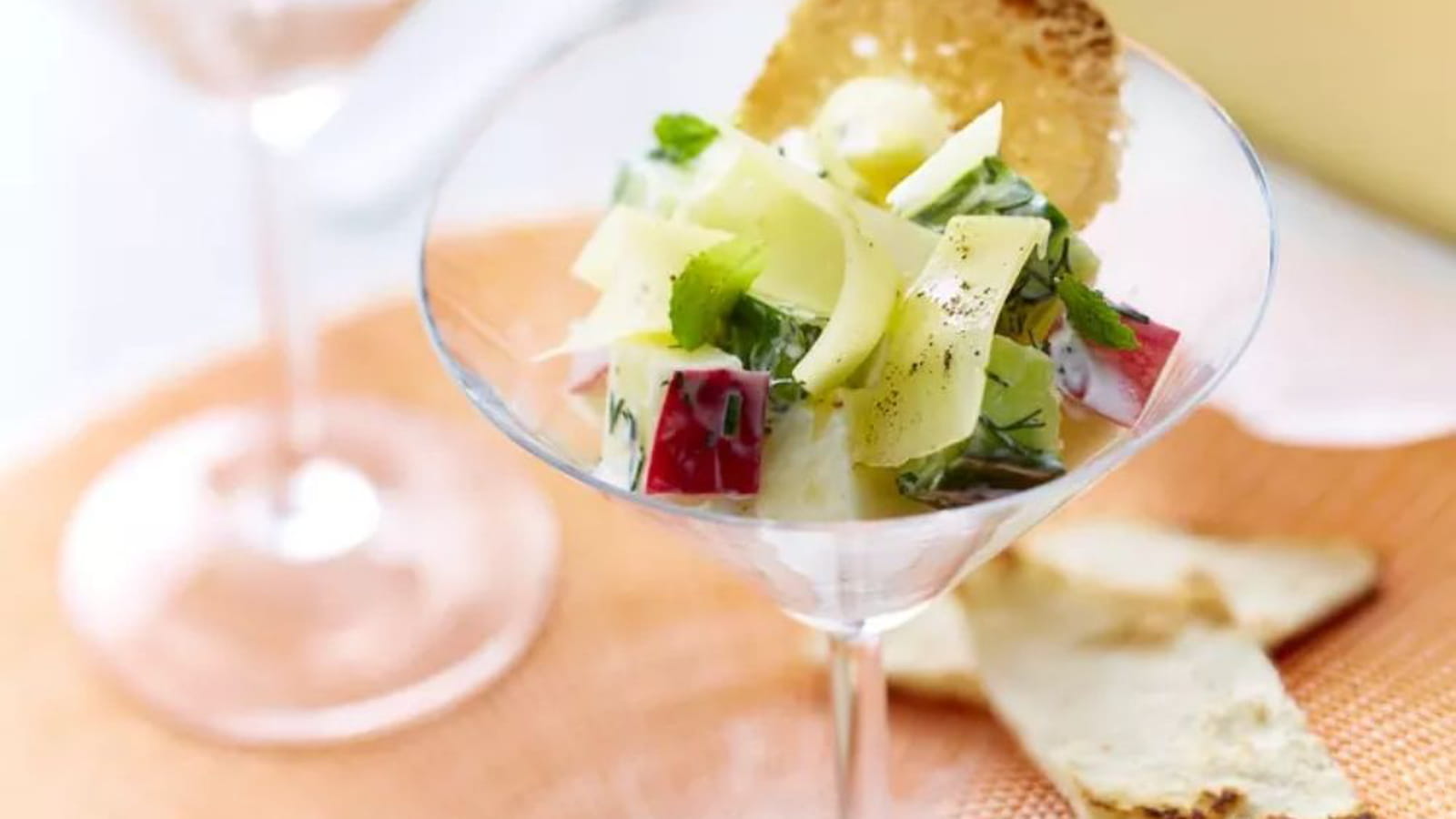 Appenzeller façon tzatziki pommes, concombre et menthe