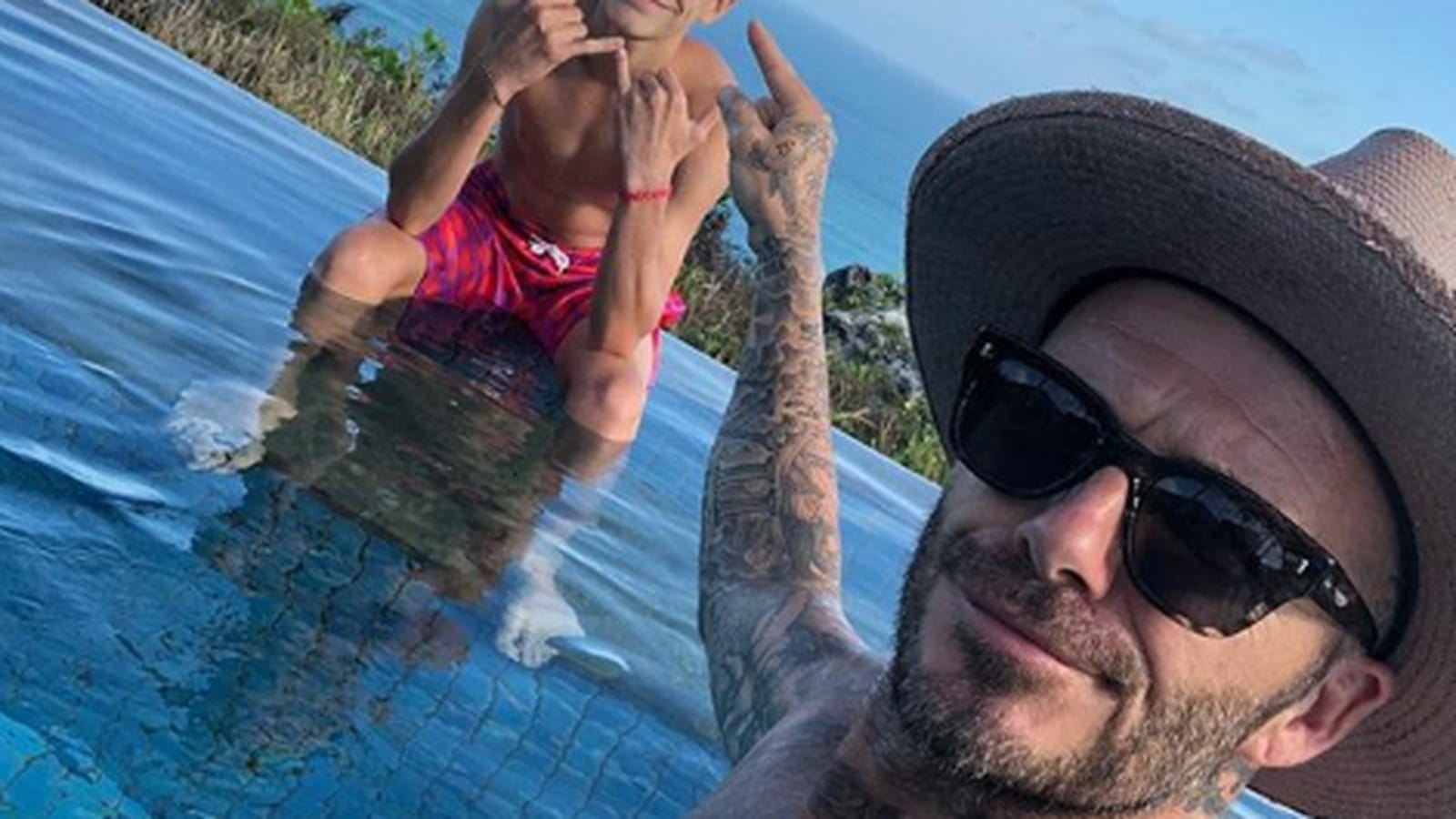 Romeo et David Beckham