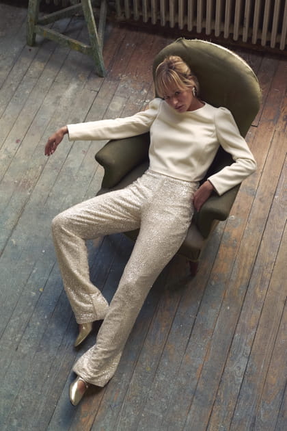 Top Rodin et pantalon Goncourt, Laure de Sagazan