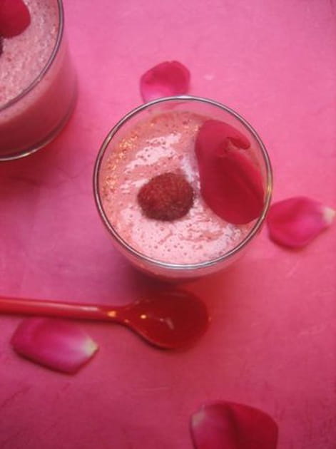 Smoothie framboise rose