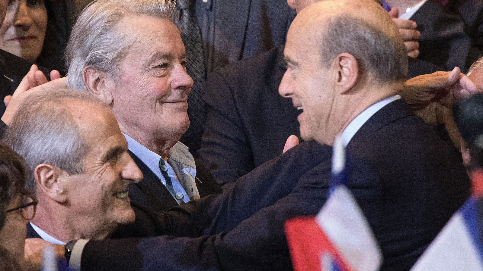 Alain Delon et Alain Juppé