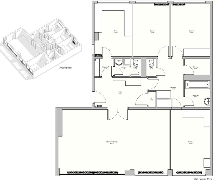 Le plan avant travaux