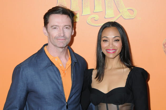 Hugh Jackman et Zo&eacute; Saldana &agrave; l'avant-premi&egrave;re de 'Monsieur Link' &agrave; New-York