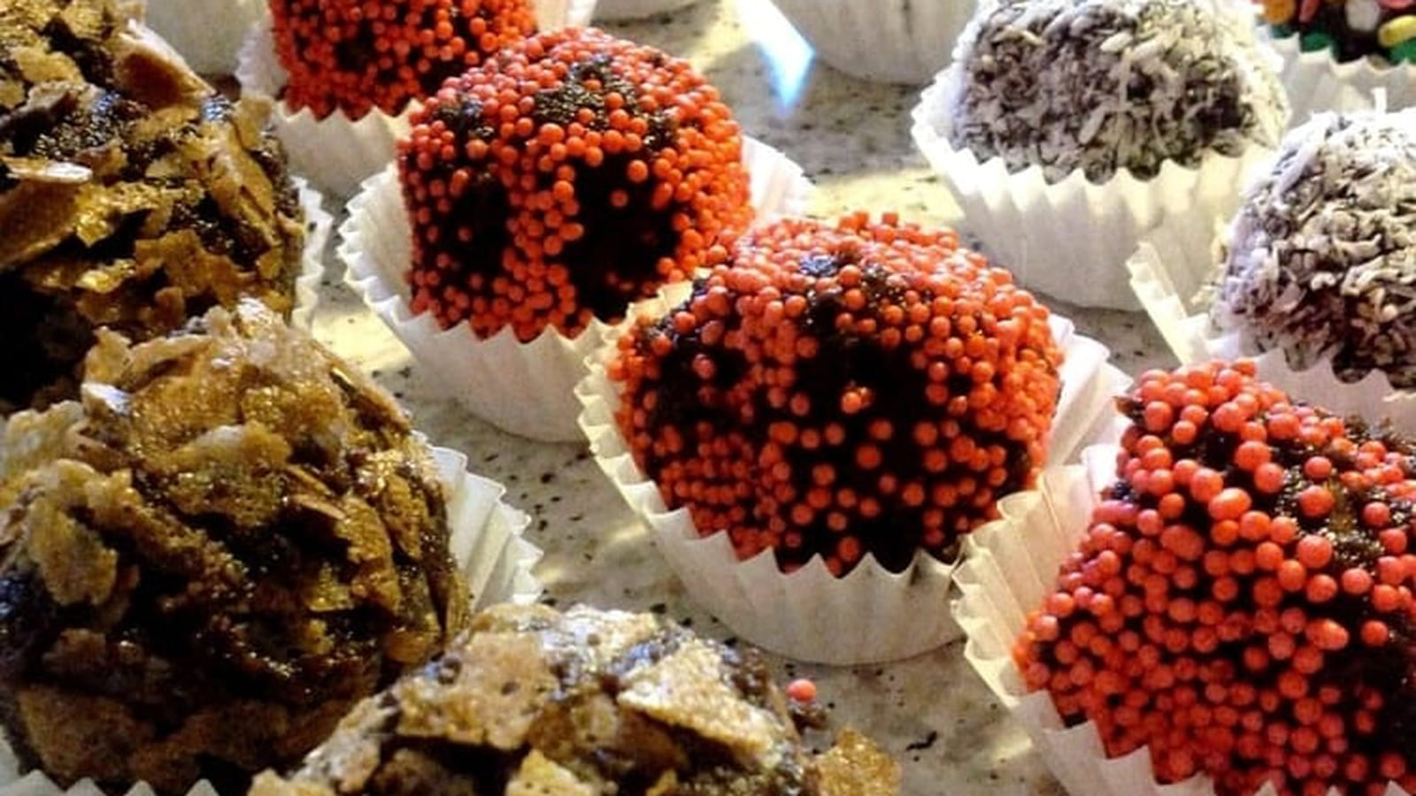 Boules de Noël au chocolat