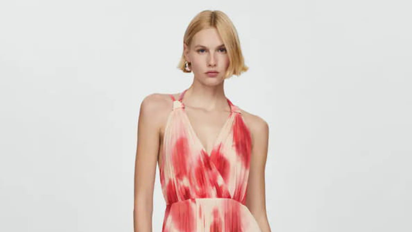 Robe plissée Mango