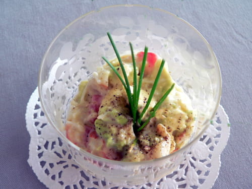 Cocktail de crabe à l'avocat et à la fève Tonka