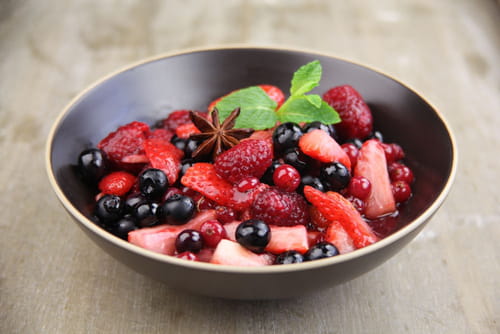 Poêlée de fruits rouges au gingembre et aux épices