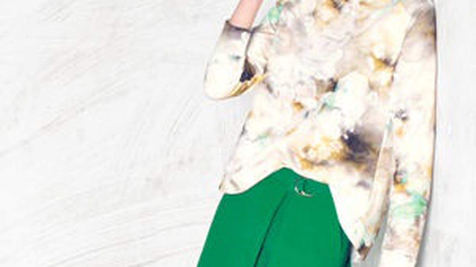 Jupe verte de Pull & Bear