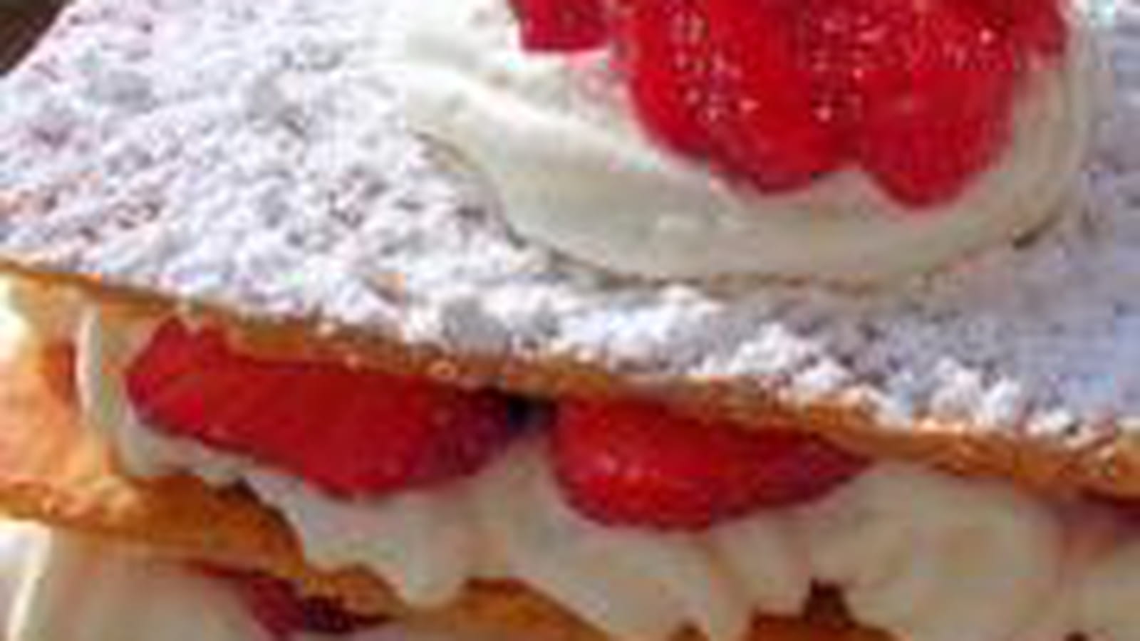 Millefeuille fraises-chantilly