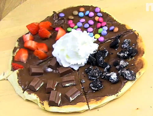 Crêpe pizza au Nutella
