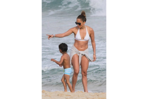 Jennifer Lopez et ses jumeaux au Brésil