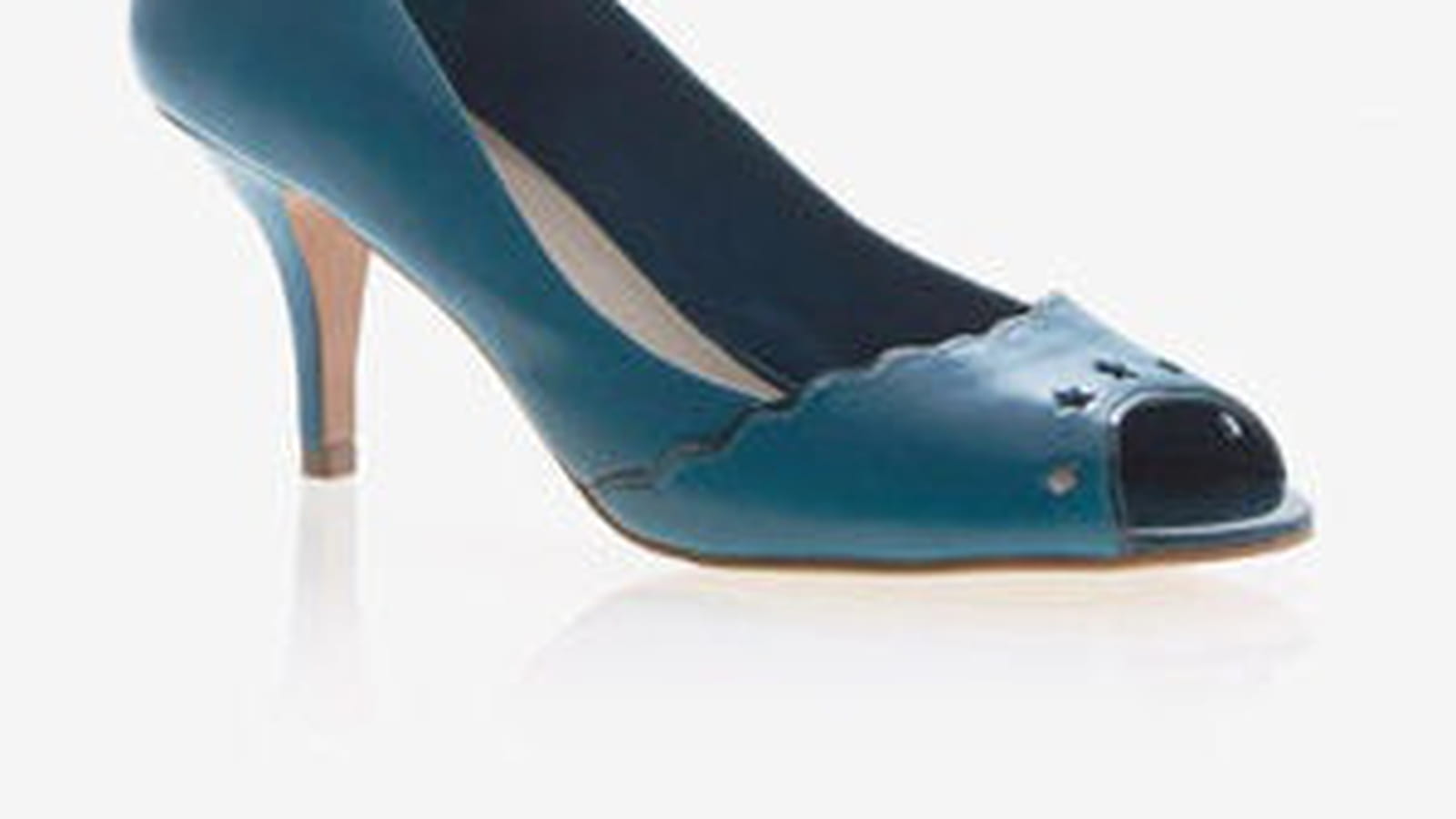 Escarpins bleu paon de Kookaï