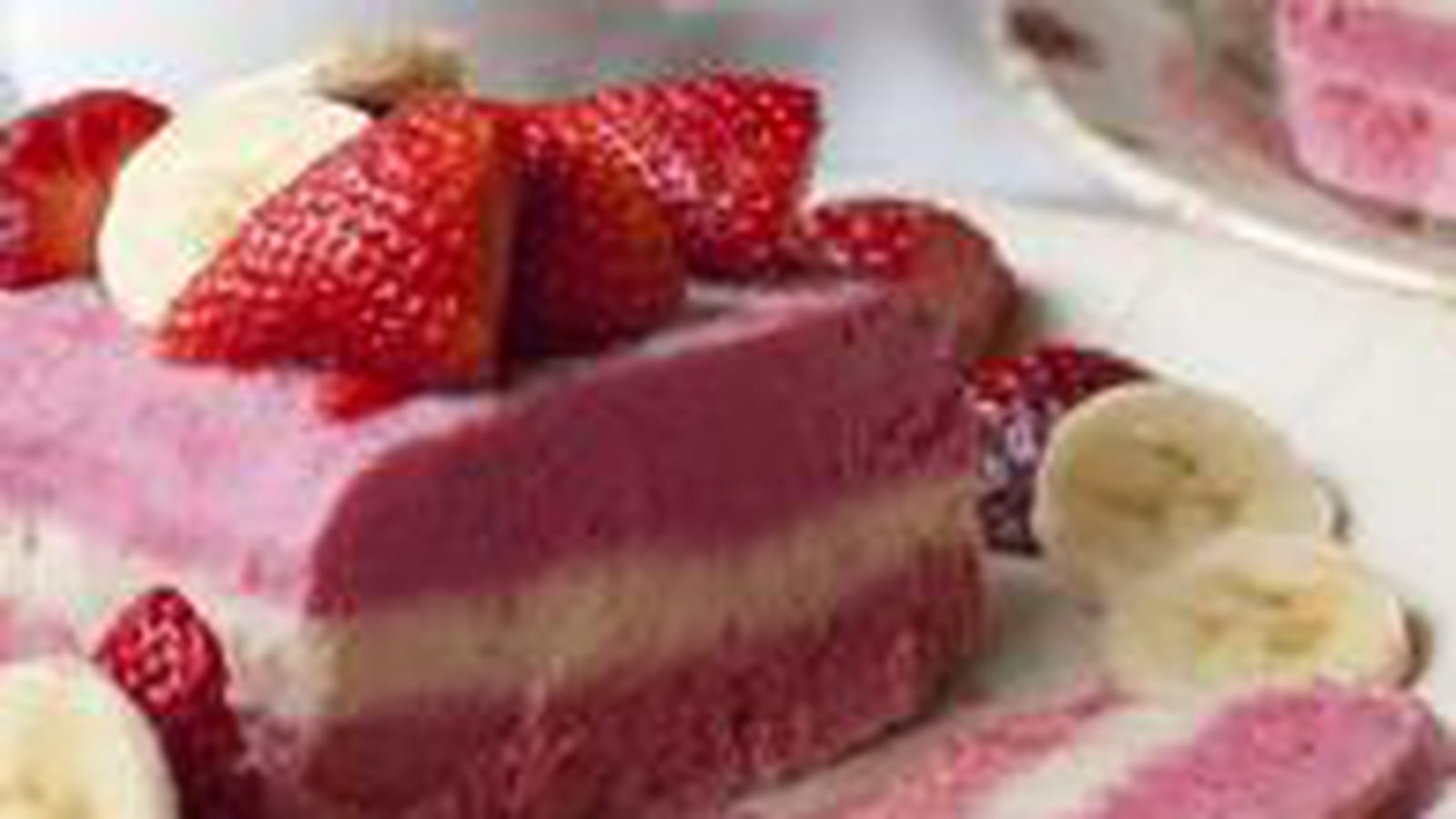 Glace aux fruits du printemps