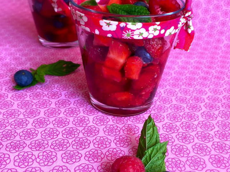 Sala De Fruits Rouges Recette de Salade de fruits rouges