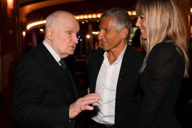 Nagui et son &eacute;pouse M&eacute;lanie Page aux Moli&egrave;res 2019