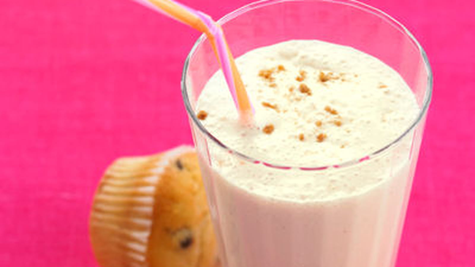 Milkshake banane aux deux laits