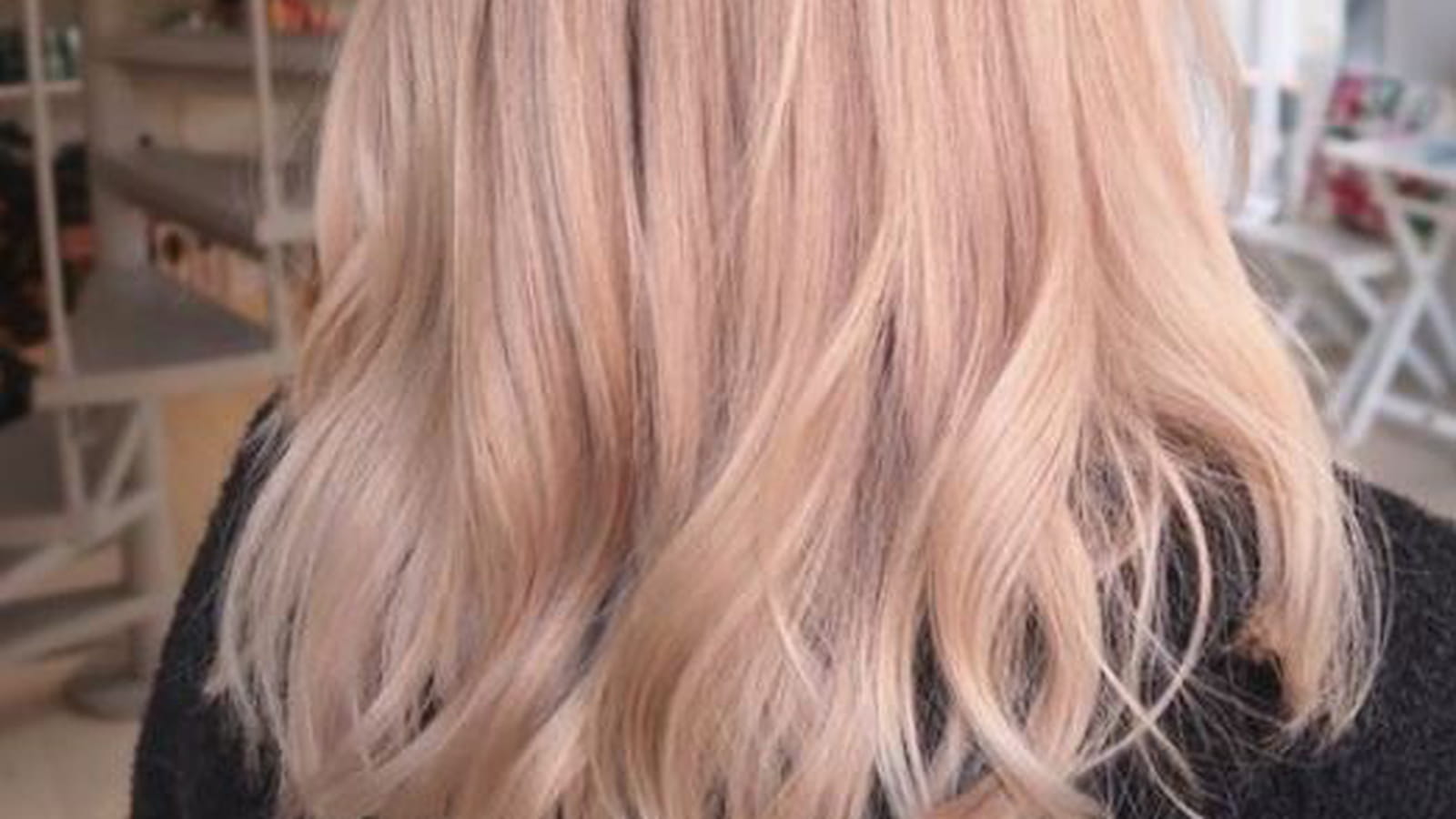 Balayage blond fraise