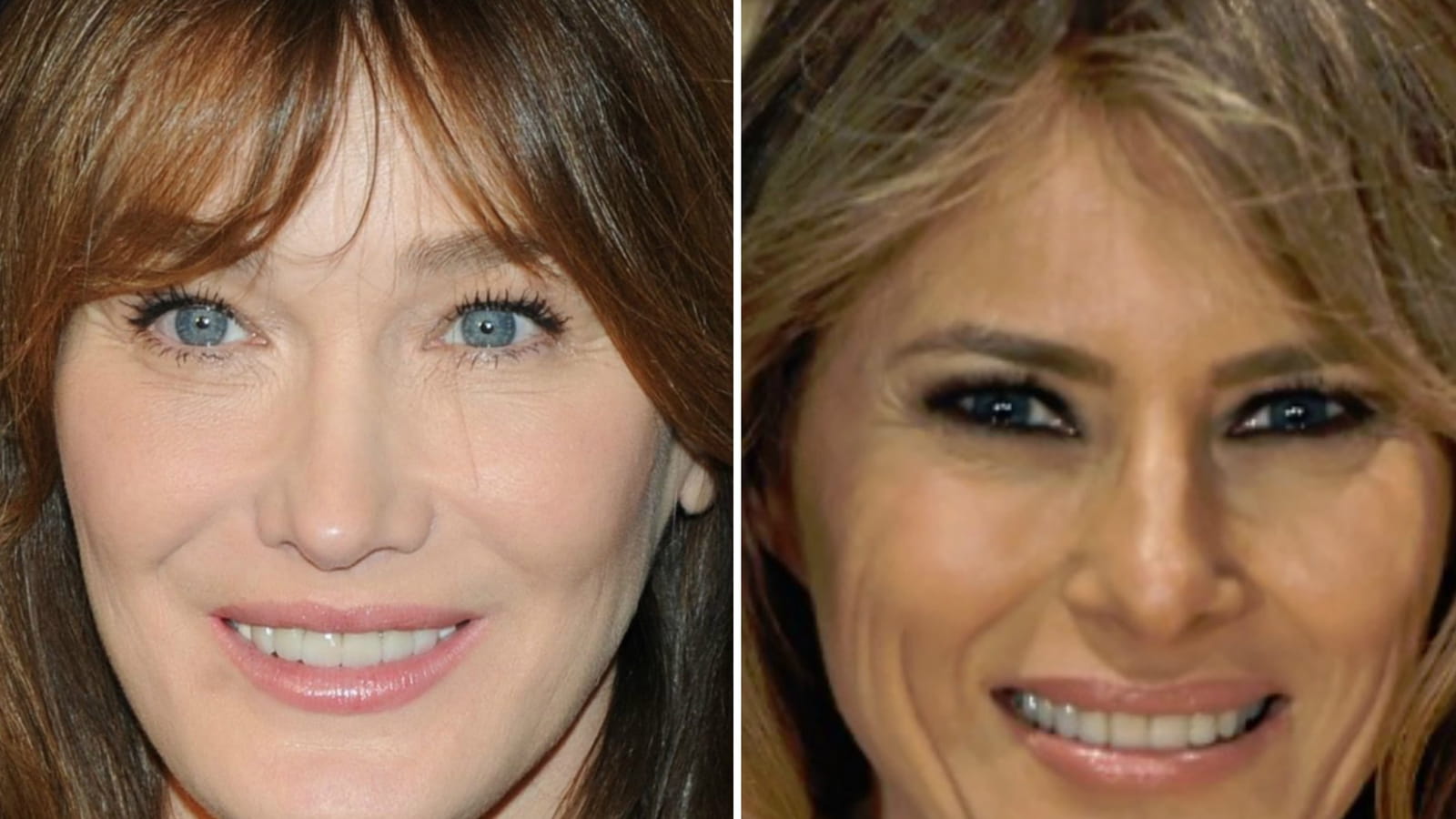 Carla Bruni-Sarkozy et Melania Trump 