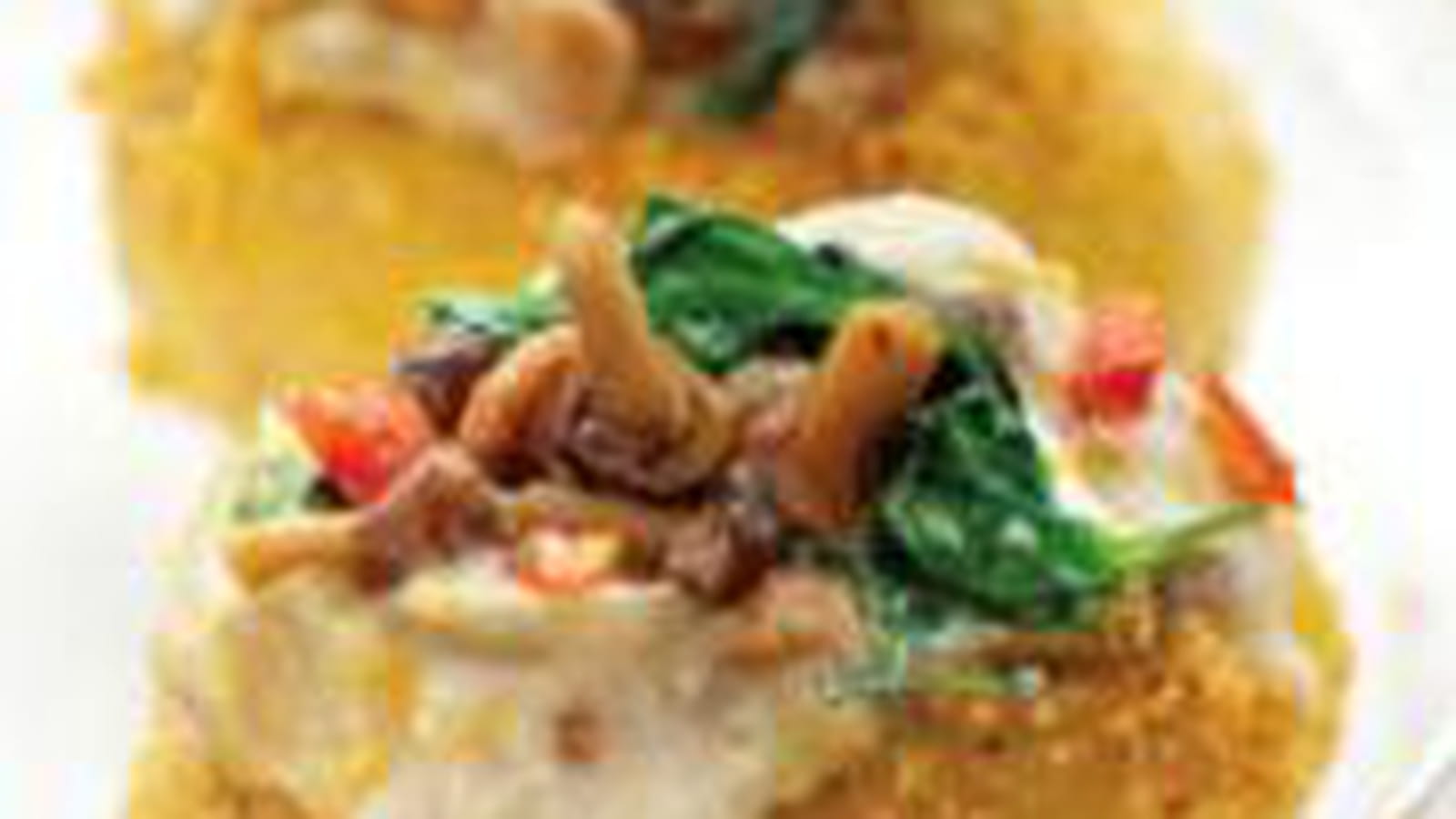 Pommes de terre farcies aux champignons