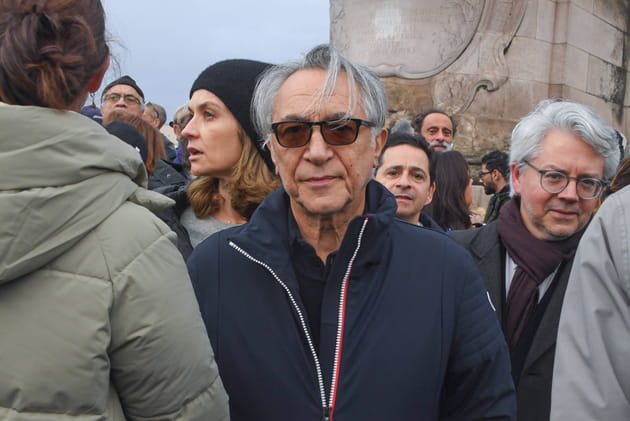 Richard Berry d&eacute;file &agrave; la Marche contre l'antis&eacute;mitisme