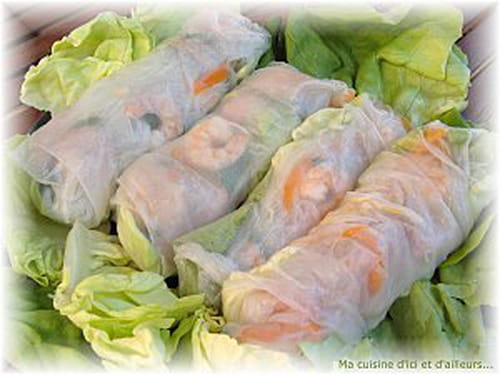 Vrais rouleaux de printemps