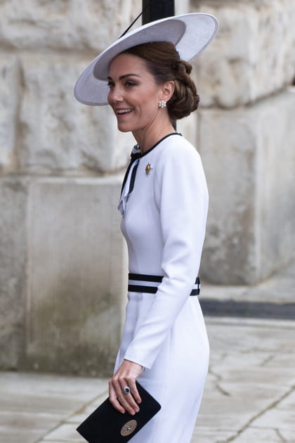Kate Middleton en robe blanche
