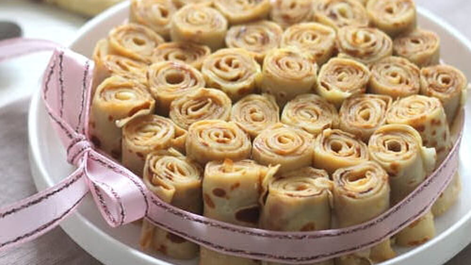 Rouleaux de crêpes à la confiture de lait