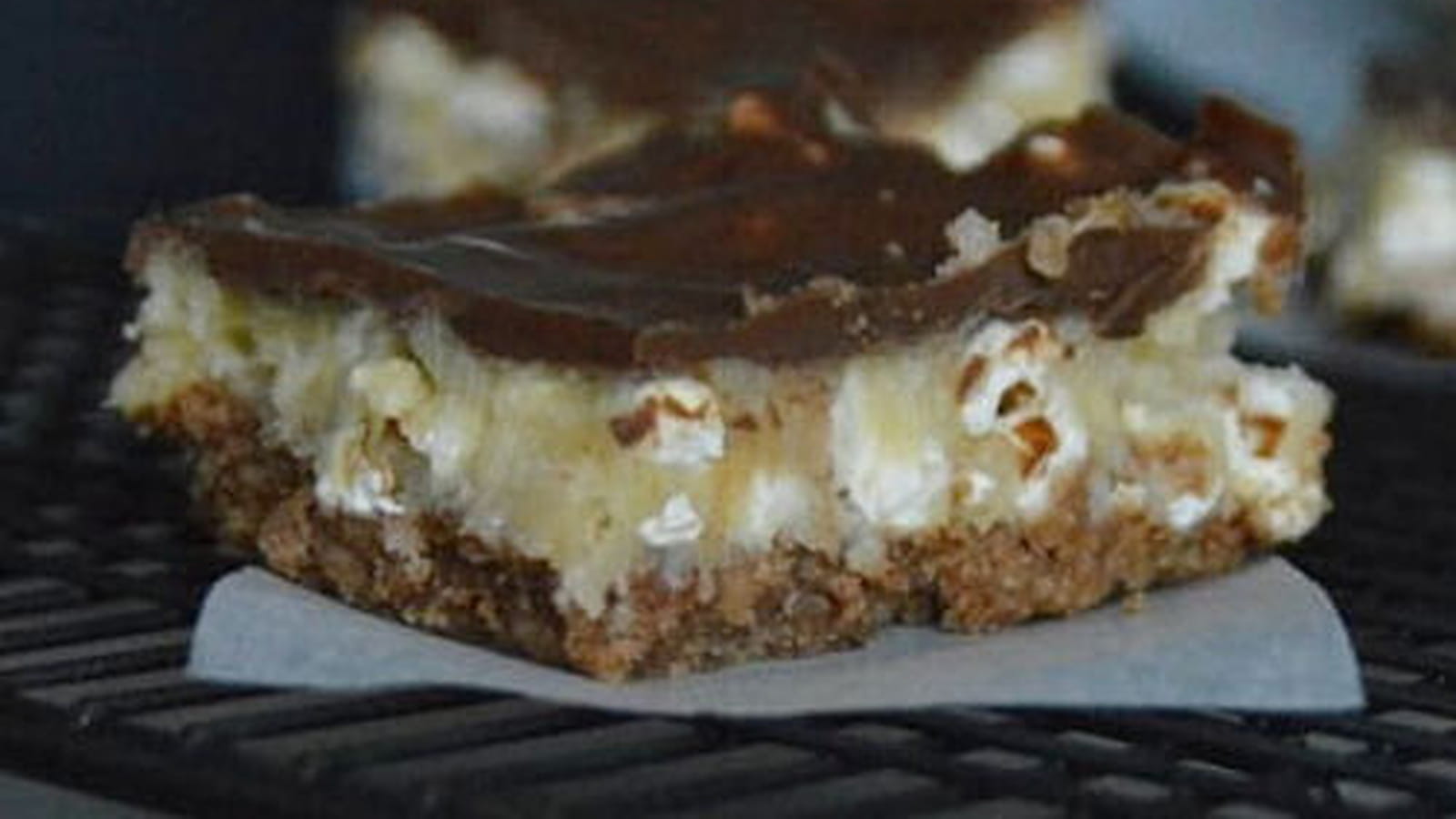 Carrés chocolat pop corn