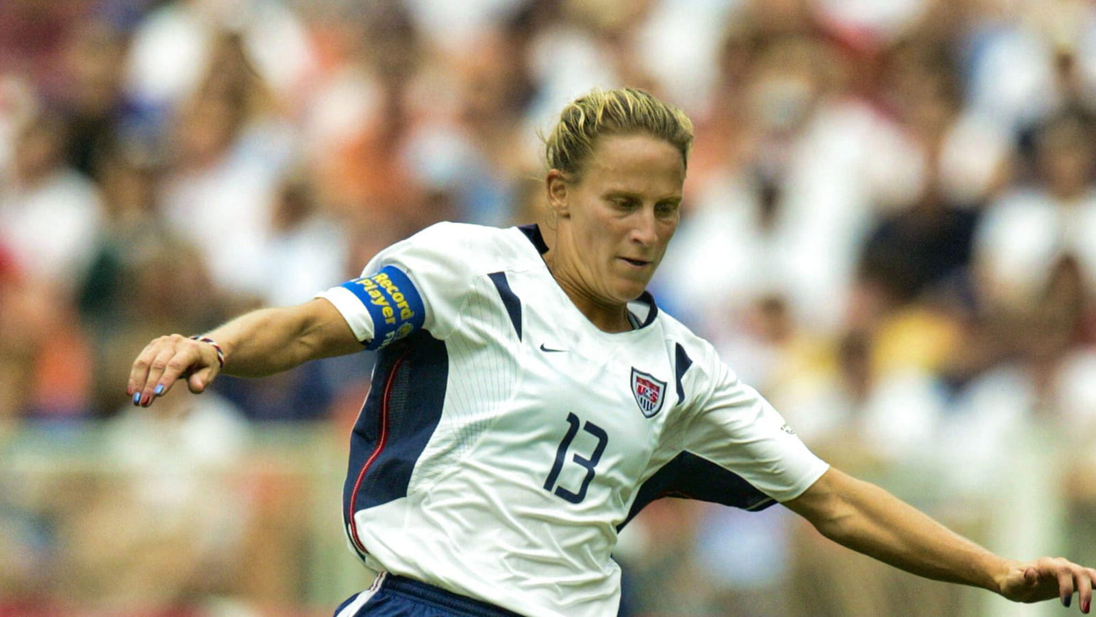 Kristine Lilly lors de la Coupe du Monde 2003