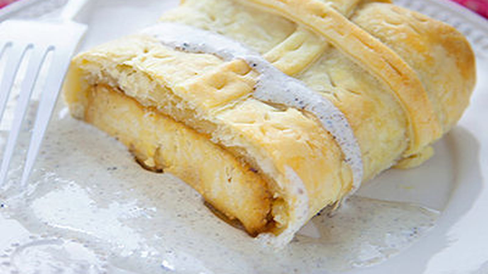 Pavé de tofu feuilleté et crème de truffe