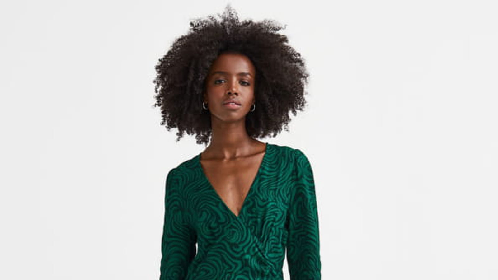 Robe à manches bouffantes H&M 