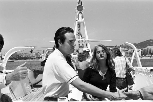 Frédéric Mitterand et Isabelle Huppert, sur l'eau