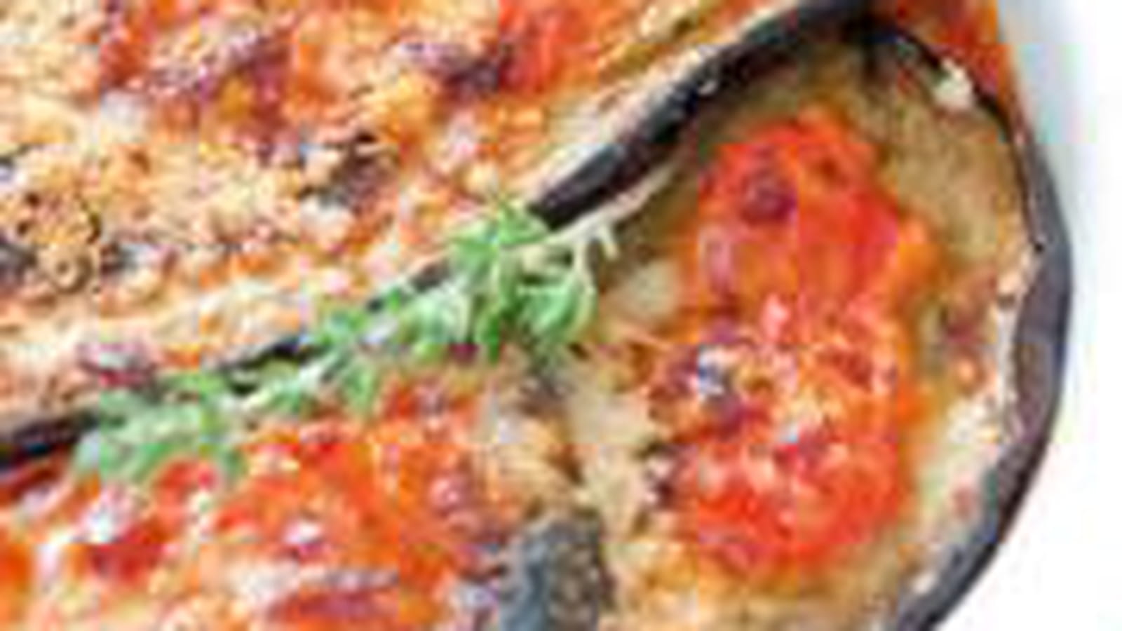 Aubergines parmigiana (version légère)