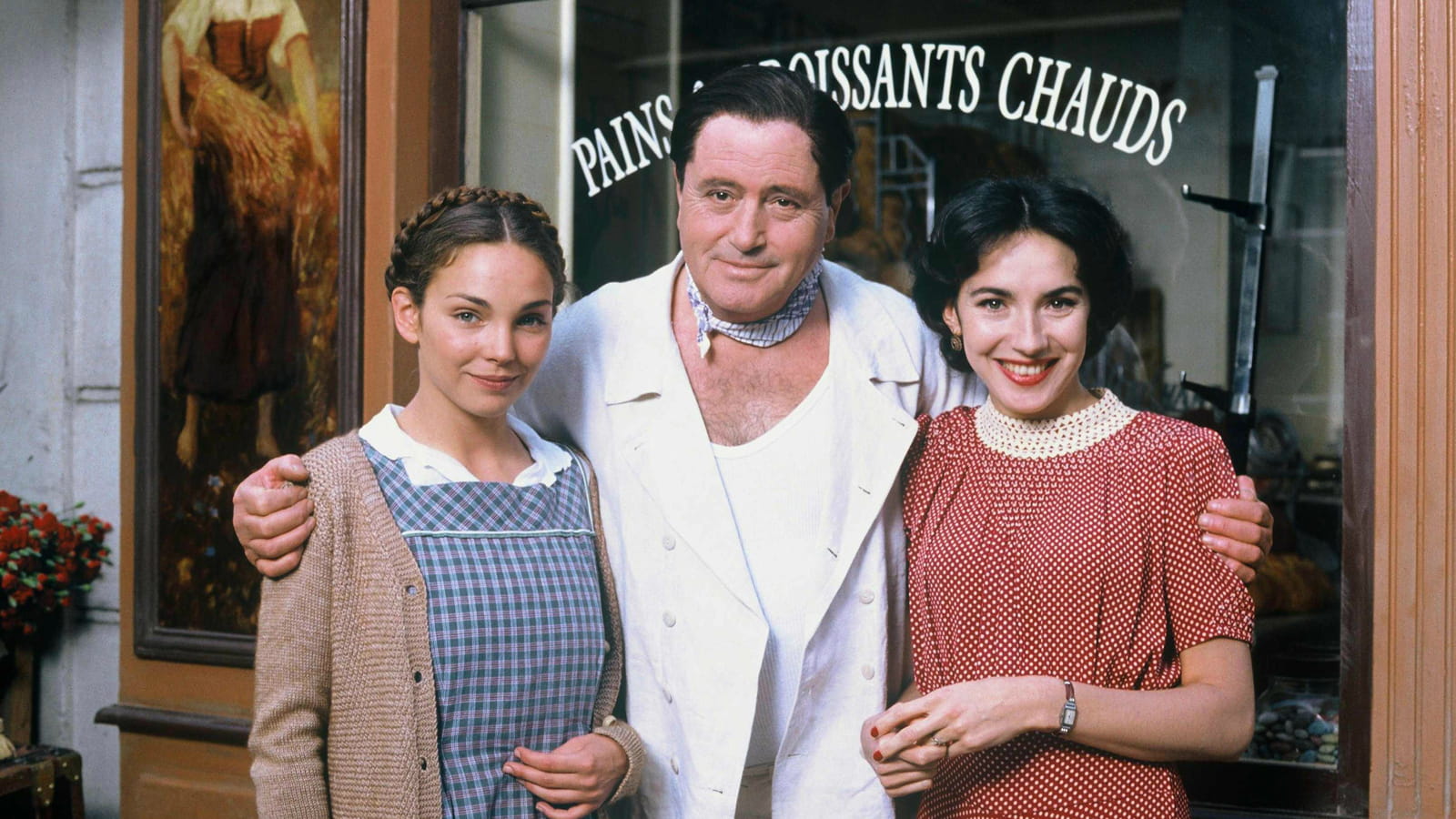 Entouré de Claire Keim et Isabel Otero (1995)