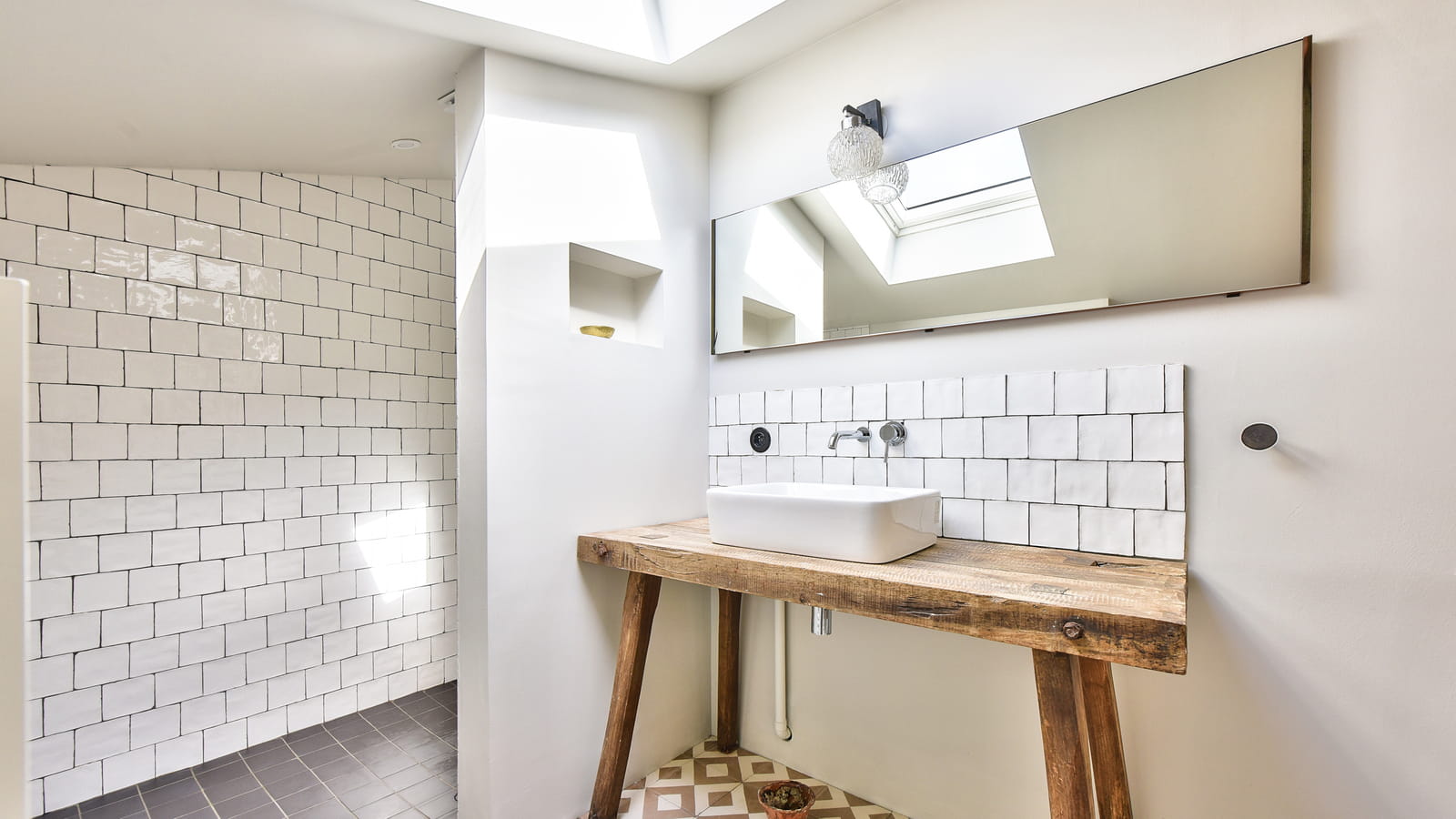 Salle d'eau sous les toits
