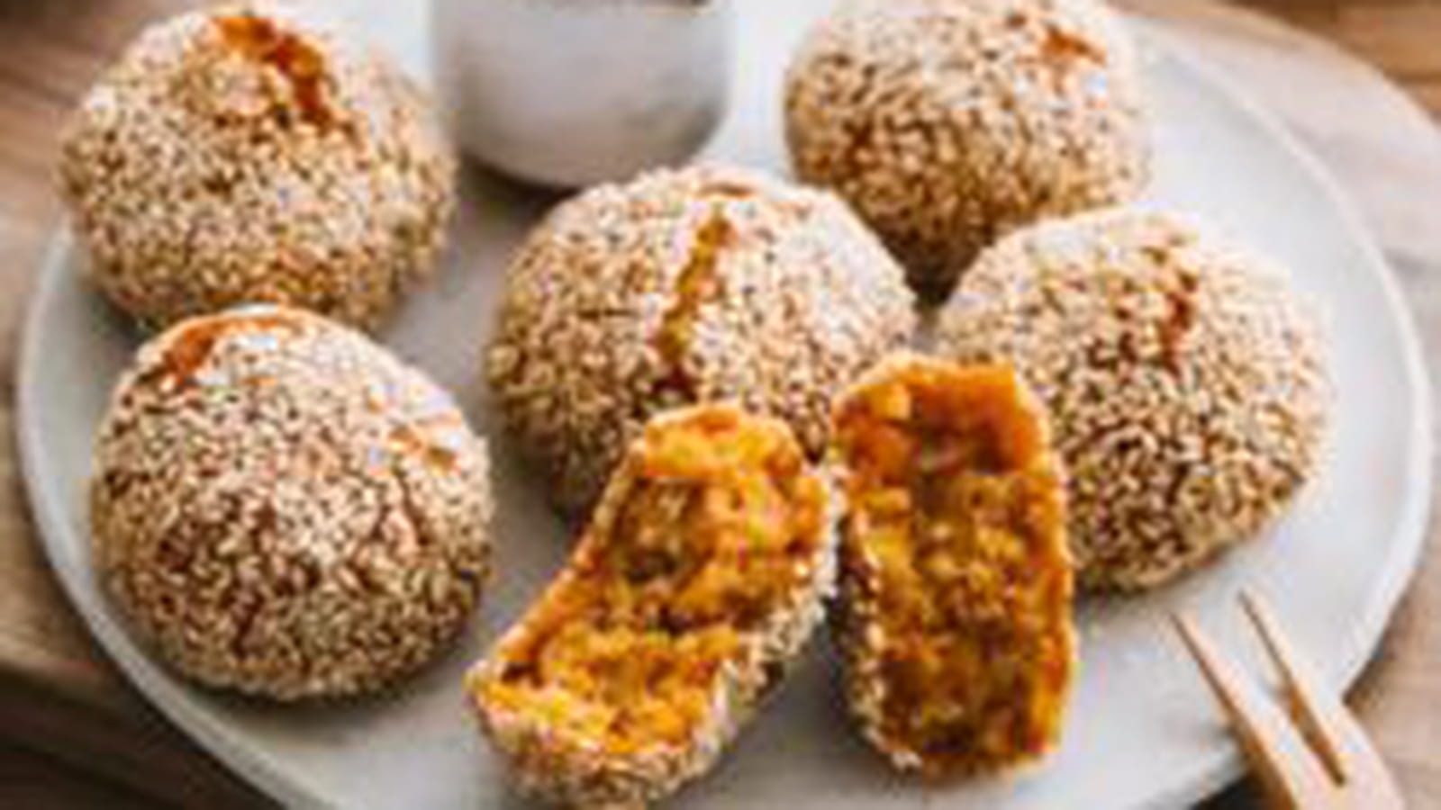 Croquettes de patates douce au sésame