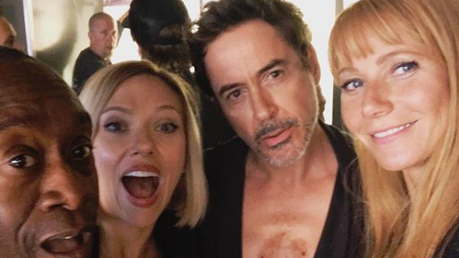Scarlett Johansson, Gwyneth Paltrow, Robert Downey Jr, Don Cheadle