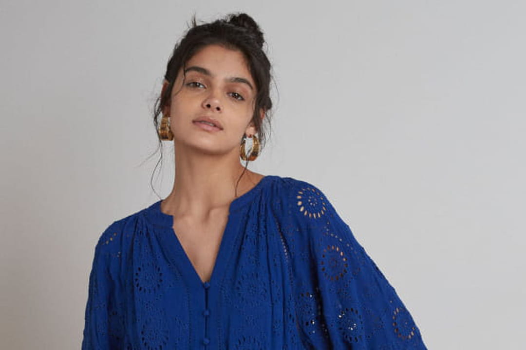 Robe Satin Lou Bleu Roi