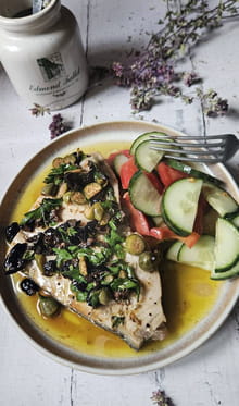 Espadon grillé en sauce salmoriglio : Etape 4